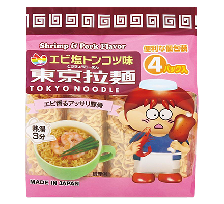 東京拉麺エビ塩トンコツ4食入り